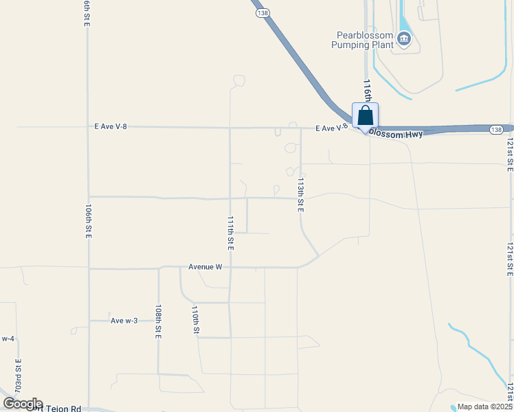 map of restaurants, bars, coffee shops, grocery stores, and more near 11152 East Avenue V 12 in Littlerock