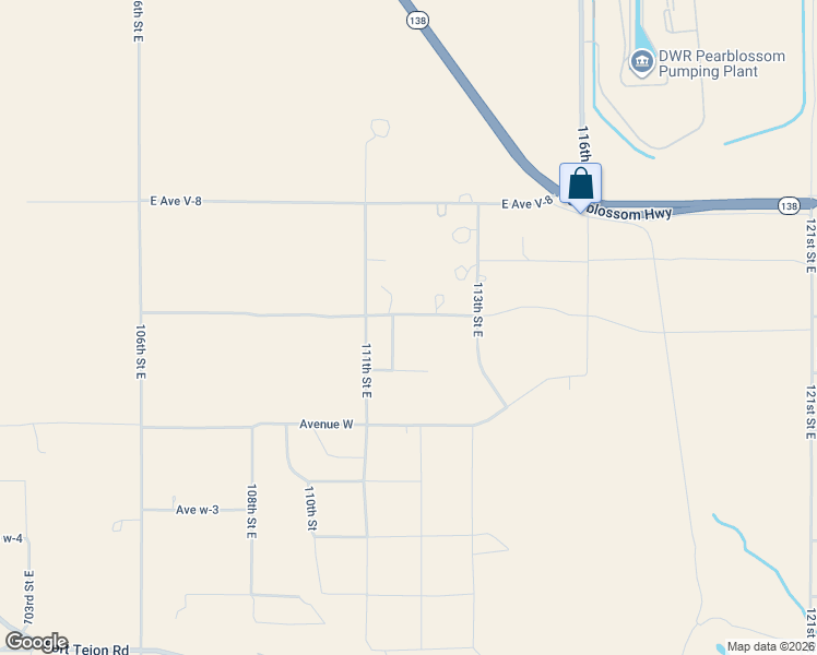 map of restaurants, bars, coffee shops, grocery stores, and more near 11152 East Avenue V 12 in Littlerock