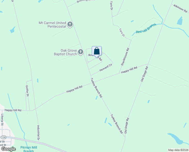 map of restaurants, bars, coffee shops, grocery stores, and more near 43 Howard Circle in Fairmont