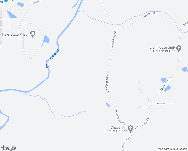 map of restaurants, bars, coffee shops, grocery stores, and more near Penn Bridge Road in Summerville