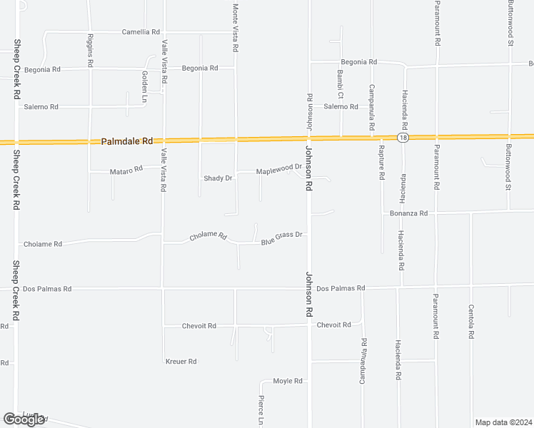 map of restaurants, bars, coffee shops, grocery stores, and more near 13922 Mataliza Court in Phelan