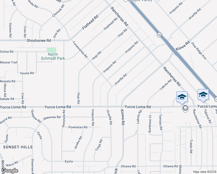 map of restaurants, bars, coffee shops, grocery stores, and more near 20865 Tonawanda Road in Apple Valley