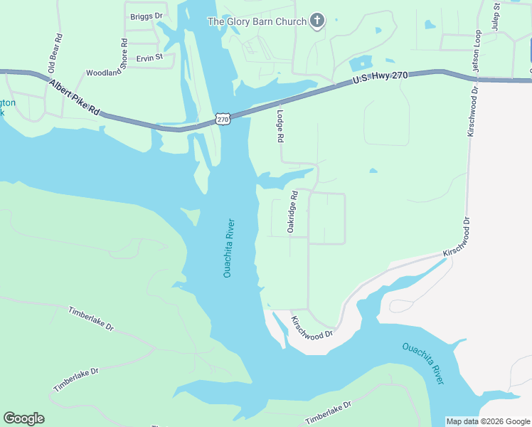 map of restaurants, bars, coffee shops, grocery stores, and more near 179 Gibbins Trail in Hot Springs