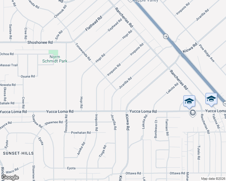 map of restaurants, bars, coffee shops, grocery stores, and more near 20865 Tonawanda Road in Apple Valley