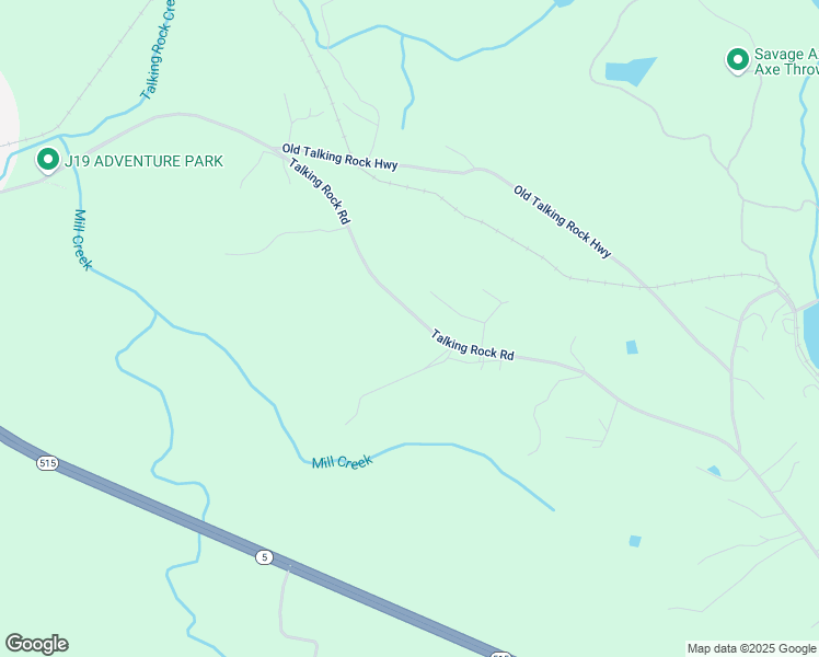 map of restaurants, bars, coffee shops, grocery stores, and more near 4143 Talking Rock Road in Talking Rock