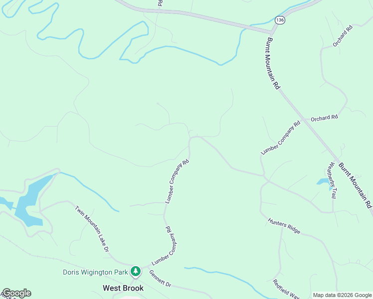 map of restaurants, bars, coffee shops, grocery stores, and more near 1440 Lumber Company Road in Talking Rock