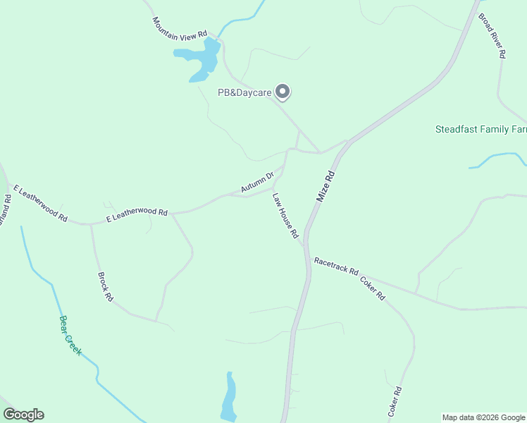 map of restaurants, bars, coffee shops, grocery stores, and more near 424 Law House Road in Toccoa