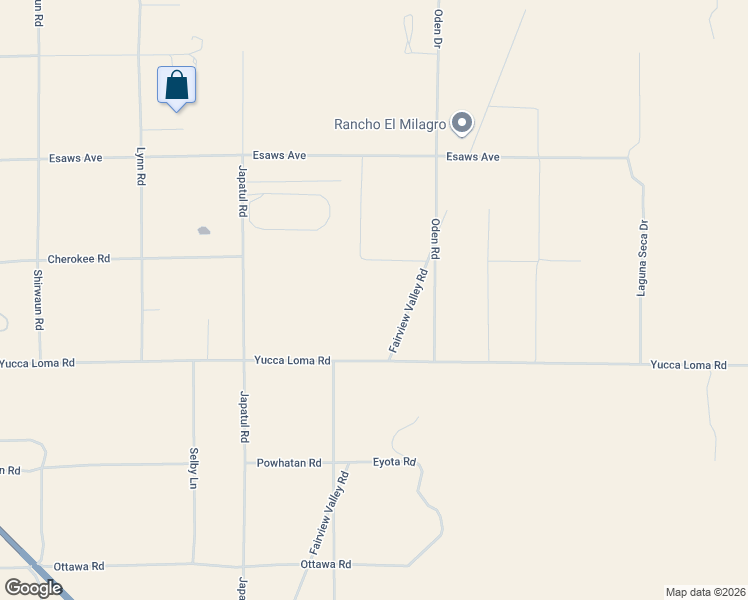 map of restaurants, bars, coffee shops, grocery stores, and more near 13838 Yuma Road in Apple Valley
