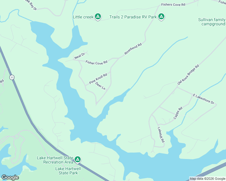map of restaurants, bars, coffee shops, grocery stores, and more near 185 Riverbend Road in Fair Play