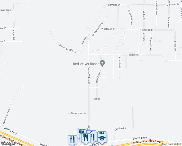 map of restaurants, bars, coffee shops, grocery stores, and more near 3627 Spanish Bit Drive in Acton