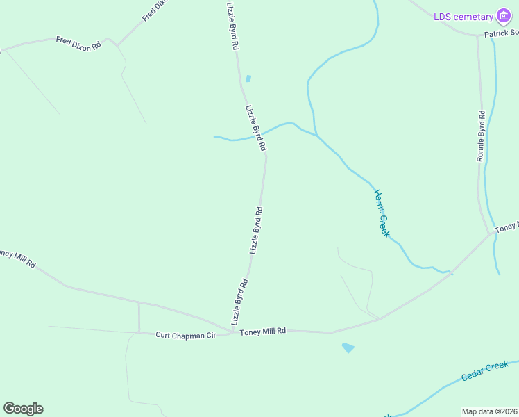 map of restaurants, bars, coffee shops, grocery stores, and more near Lizzie Byrd Road in Society Hill