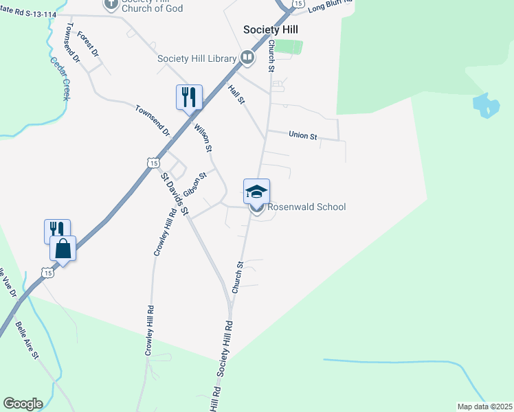 map of restaurants, bars, coffee shops, grocery stores, and more near 508 Church Street in Society Hill