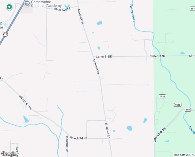 map of restaurants, bars, coffee shops, grocery stores, and more near 1449 Marshall Road in Rainsville