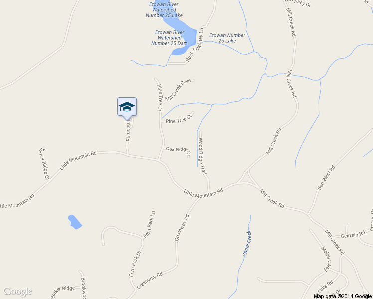 map of restaurants, bars, coffee shops, grocery stores, and more near 141 Oak Ridge Dr in Dawsonville