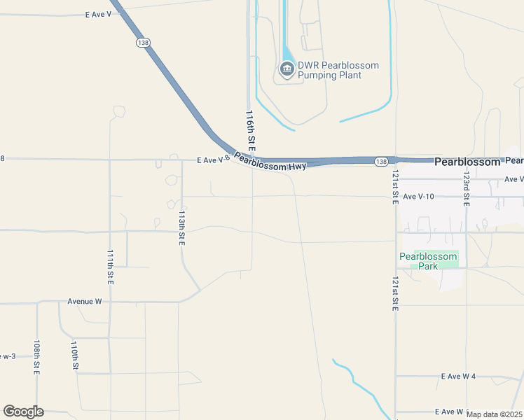 map of restaurants, bars, coffee shops, grocery stores, and more near Avenue V-10 in Pearblossom