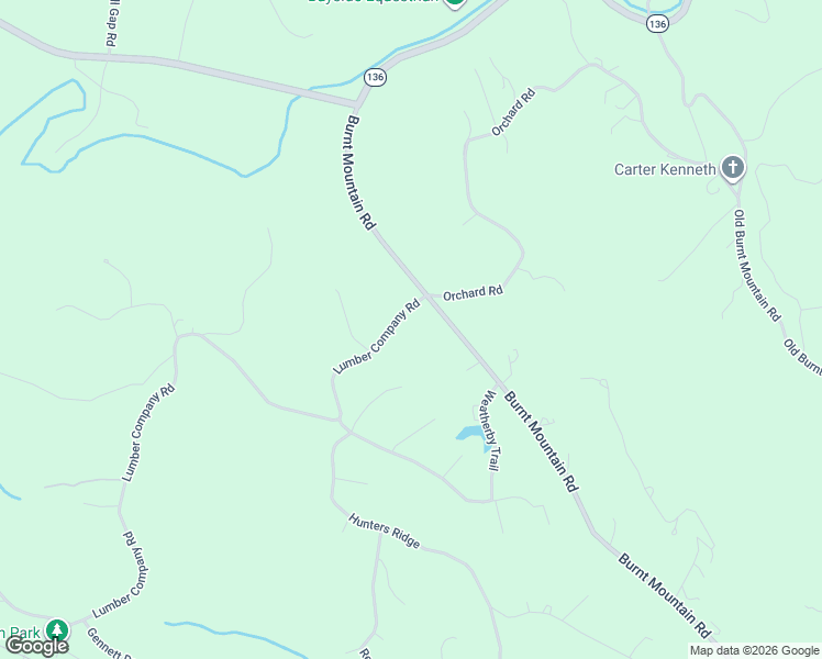 map of restaurants, bars, coffee shops, grocery stores, and more near 2126 Lumber Company Road in Talking Rock