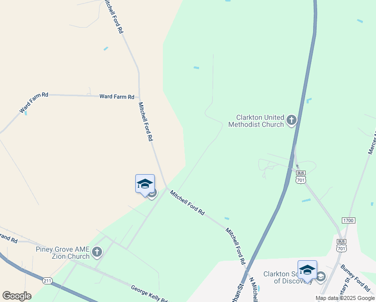 map of restaurants, bars, coffee shops, grocery stores, and more near McCullum Road in Bladen County