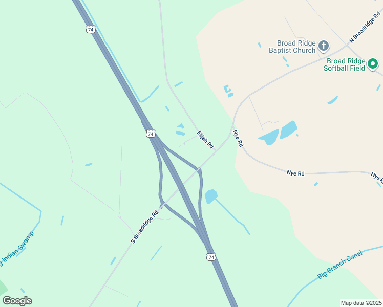 map of restaurants, bars, coffee shops, grocery stores, and more near 101 Fannie Road in Orrum