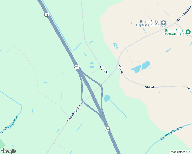 map of restaurants, bars, coffee shops, grocery stores, and more near 101 Fannie Road in Orrum