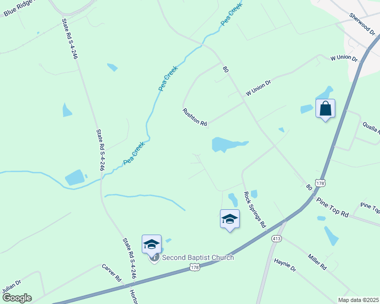map of restaurants, bars, coffee shops, grocery stores, and more near 245 Richey Road in Belton