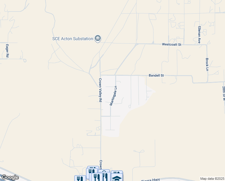 map of restaurants, bars, coffee shops, grocery stores, and more near 3622 Canter Lane in Acton