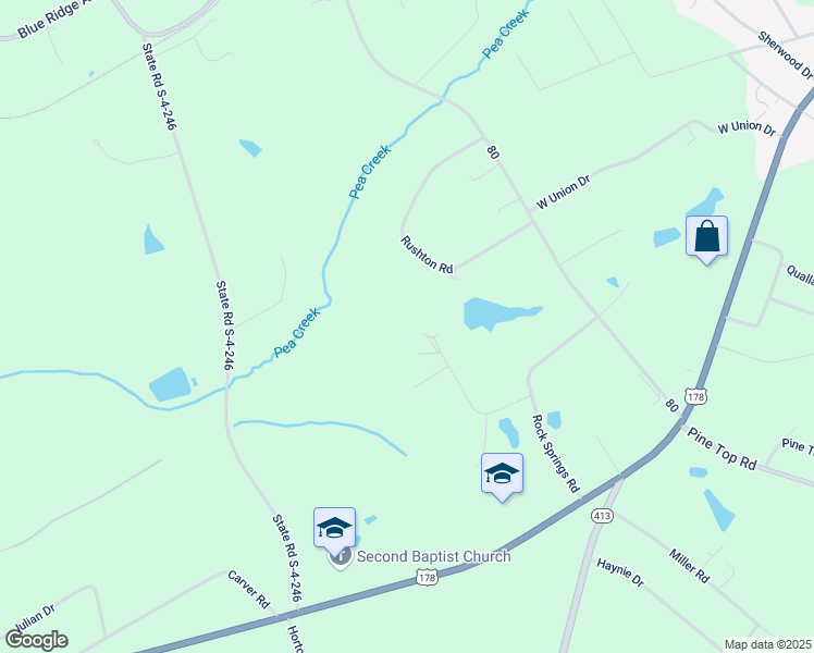 map of restaurants, bars, coffee shops, grocery stores, and more near 245 Richey Road in Belton