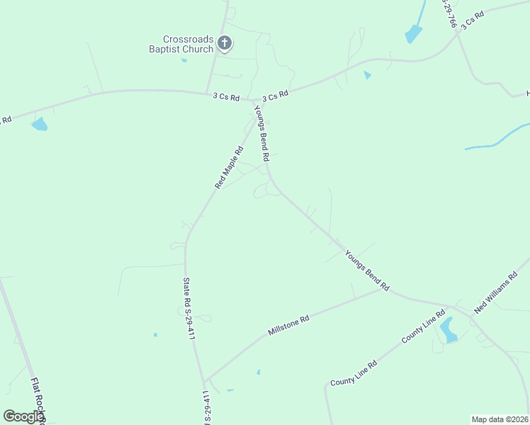 map of restaurants, bars, coffee shops, grocery stores, and more near 393 Youngs Bend Road in Kershaw