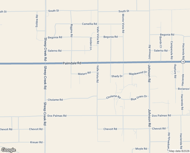 map of restaurants, bars, coffee shops, grocery stores, and more near 14022 Valle Vista Road in Phelan