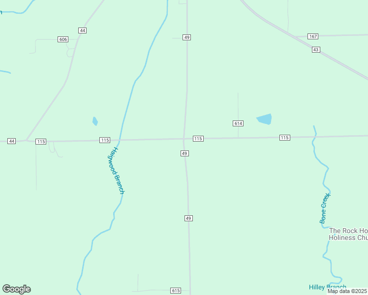 map of restaurants, bars, coffee shops, grocery stores, and more near County Road 49 in Jackson County