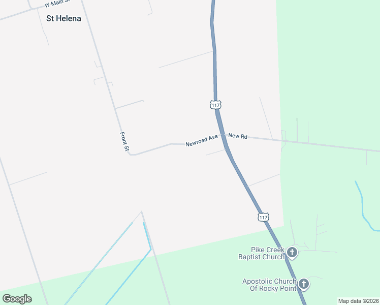 map of restaurants, bars, coffee shops, grocery stores, and more near 3421 Newroad Avenue in Burgaw