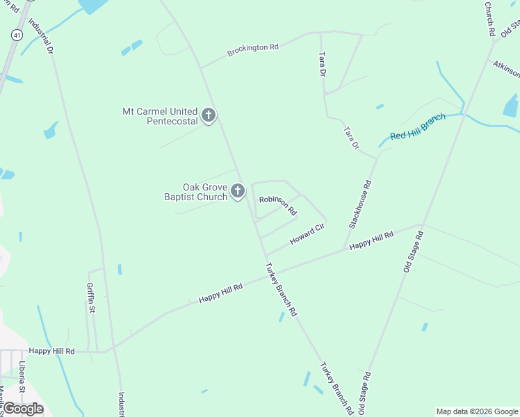 map of restaurants, bars, coffee shops, grocery stores, and more near in Robeson County