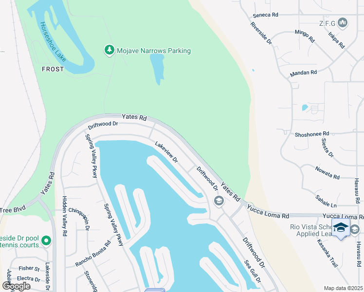 map of restaurants, bars, coffee shops, grocery stores, and more near 13975 Driftwood Drive in Victorville