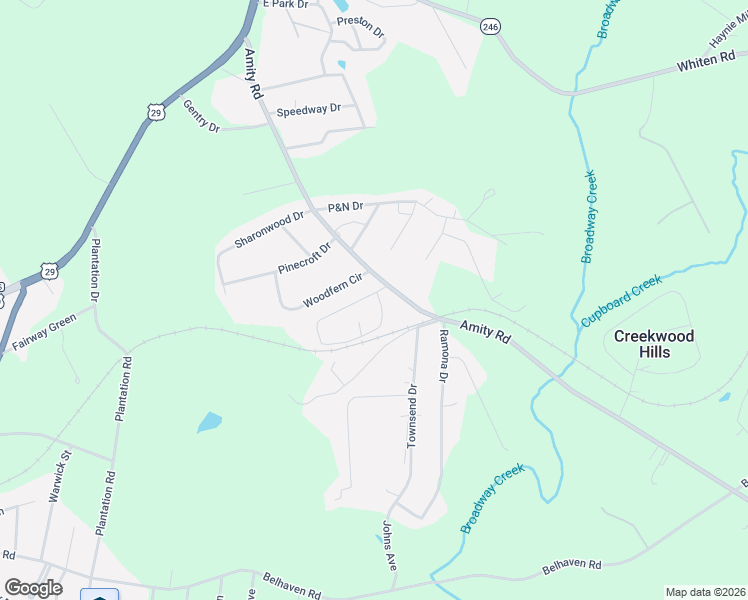 map of restaurants, bars, coffee shops, grocery stores, and more near 1504 Amity Road in Belton
