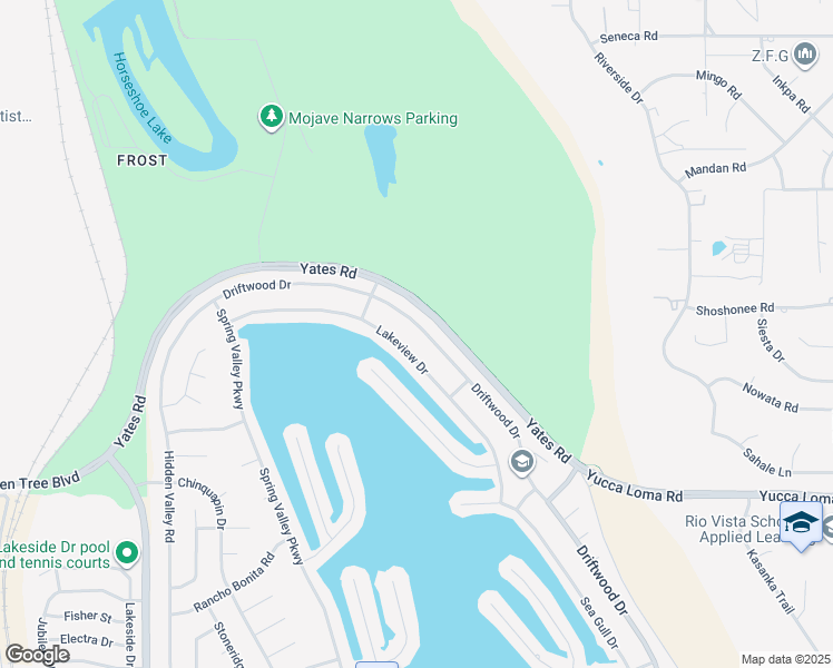 map of restaurants, bars, coffee shops, grocery stores, and more near 13986 Driftwood Drive in Victorville