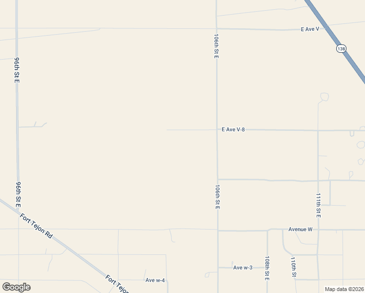 map of restaurants, bars, coffee shops, grocery stores, and more near 11100 East Avenue V-8 in Littlerock