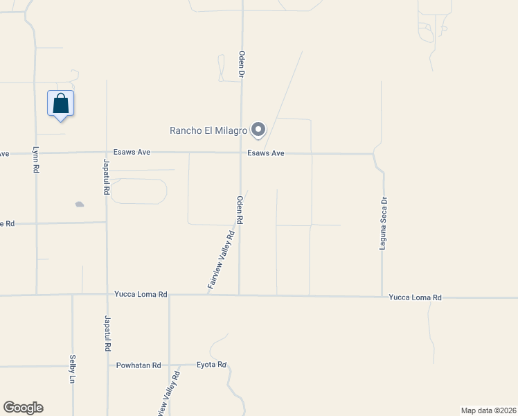 map of restaurants, bars, coffee shops, grocery stores, and more near 13971 Fairview Valley Road in Apple Valley