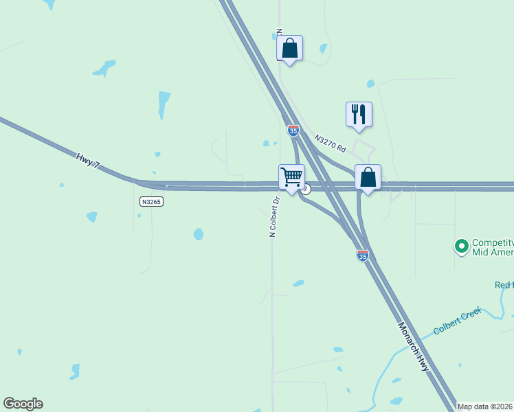 map of restaurants, bars, coffee shops, grocery stores, and more near 100 North Colbert Road in Davis