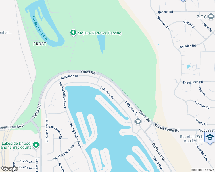 map of restaurants, bars, coffee shops, grocery stores, and more near 14000 Driftwood Drive in Victorville