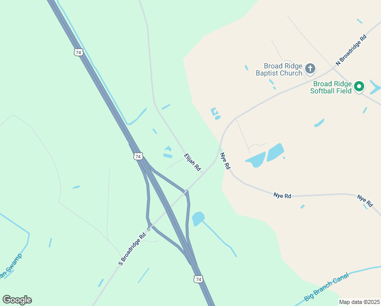 map of restaurants, bars, coffee shops, grocery stores, and more near 114 Elijah Road in Orrum