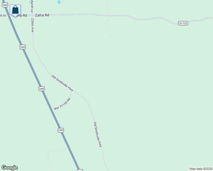 map of restaurants, bars, coffee shops, grocery stores, and more near in Smithville