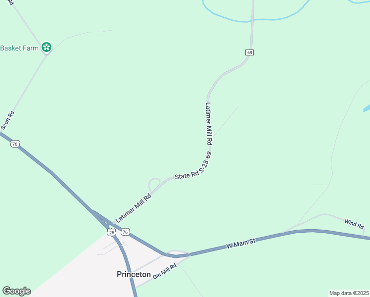 map of restaurants, bars, coffee shops, grocery stores, and more near 201 Latimer Mill Road in Honea Path