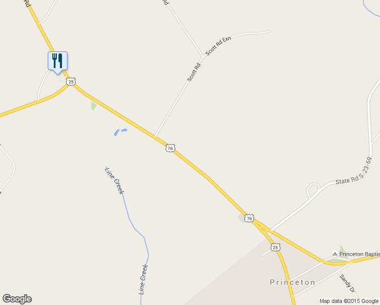 map of restaurants, bars, coffee shops, grocery stores, and more near 11719 Augusta Road in Honea Path