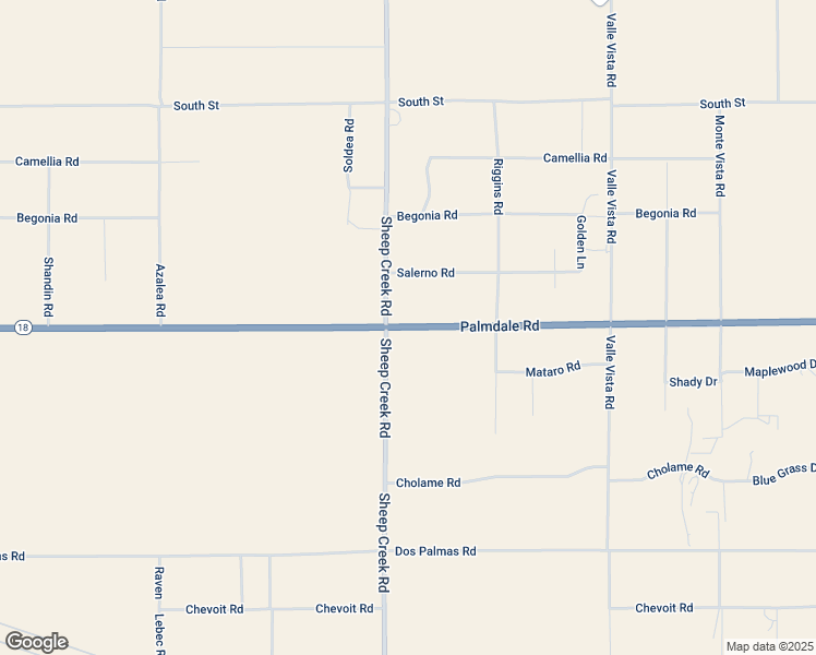 map of restaurants, bars, coffee shops, grocery stores, and more near 4210 Palmdale Road in Phelan