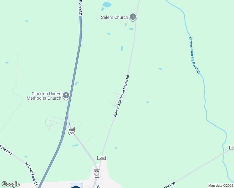 map of restaurants, bars, coffee shops, grocery stores, and more near Michael Gibson's Drive in Bladen County