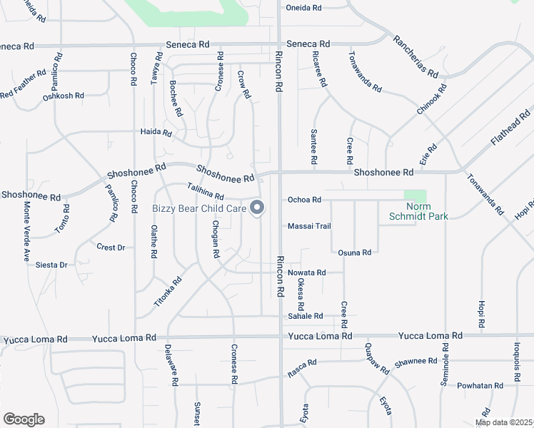 map of restaurants, bars, coffee shops, grocery stores, and more near 14021 Crow Road in Apple Valley
