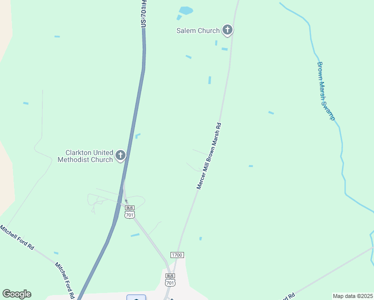 map of restaurants, bars, coffee shops, grocery stores, and more near Michael Gibson's Drive in Bladen County