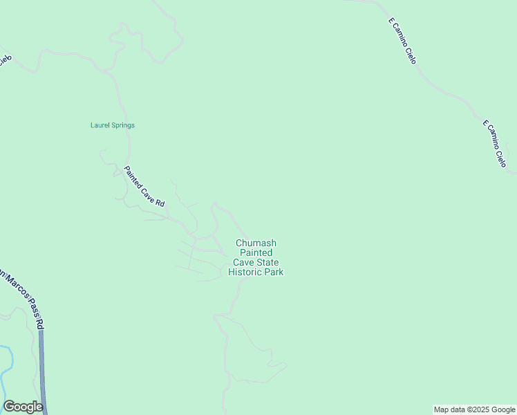 map of restaurants, bars, coffee shops, grocery stores, and more near 2736 Painted Cave Road in Santa Barbara