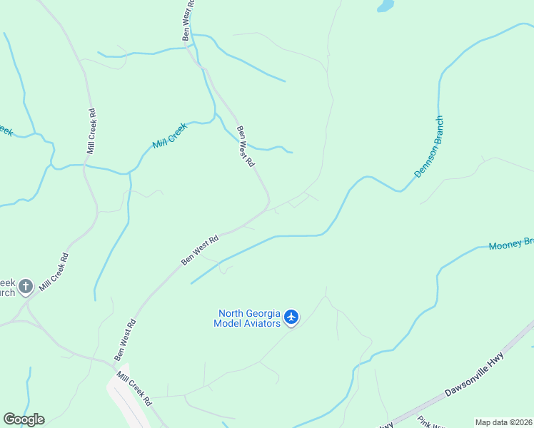 map of restaurants, bars, coffee shops, grocery stores, and more near 819 Ben West Road in Dahlonega