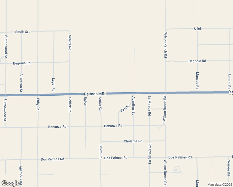 map of restaurants, bars, coffee shops, grocery stores, and more near Highway 18 in Phelan