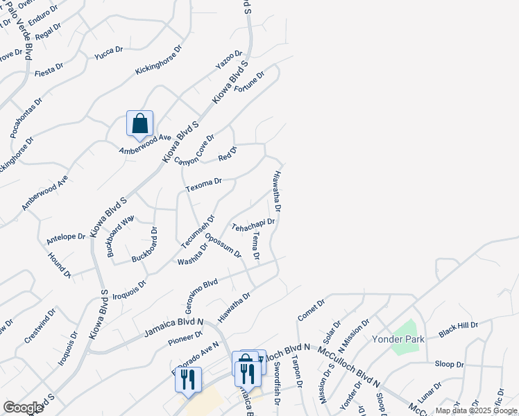 map of restaurants, bars, coffee shops, grocery stores, and more near 3731 Shiawassee Dr in Lake Havasu City